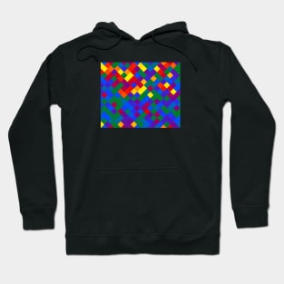 Gay Pride Checkered Squares Gradient Hoodie